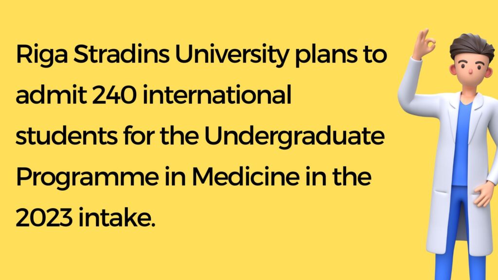 Riga Stradins University Medicine Entry Requirements