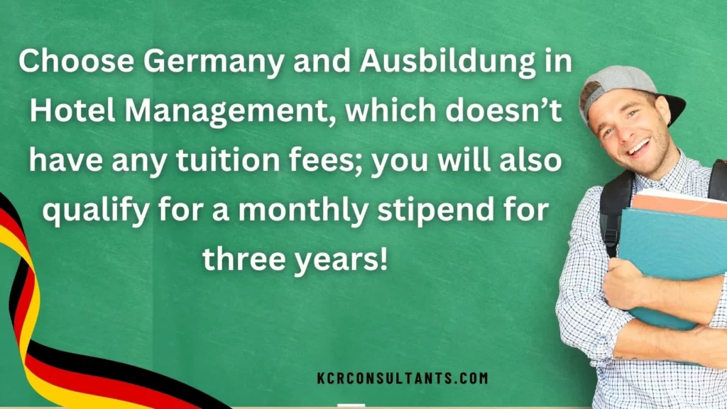 Ausbildung in Germany absolutley free for Hotel Management