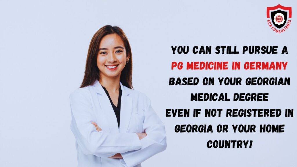 Can I do PG Medicine in Germany after MBBS in Georgia?