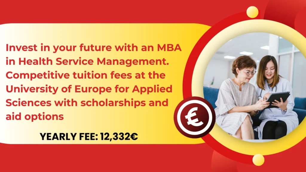 MBA in Health Service Management in Germany - University of Europe for Applied Sciences - KCR CONSULTANTS - Tuition fees - Course fees