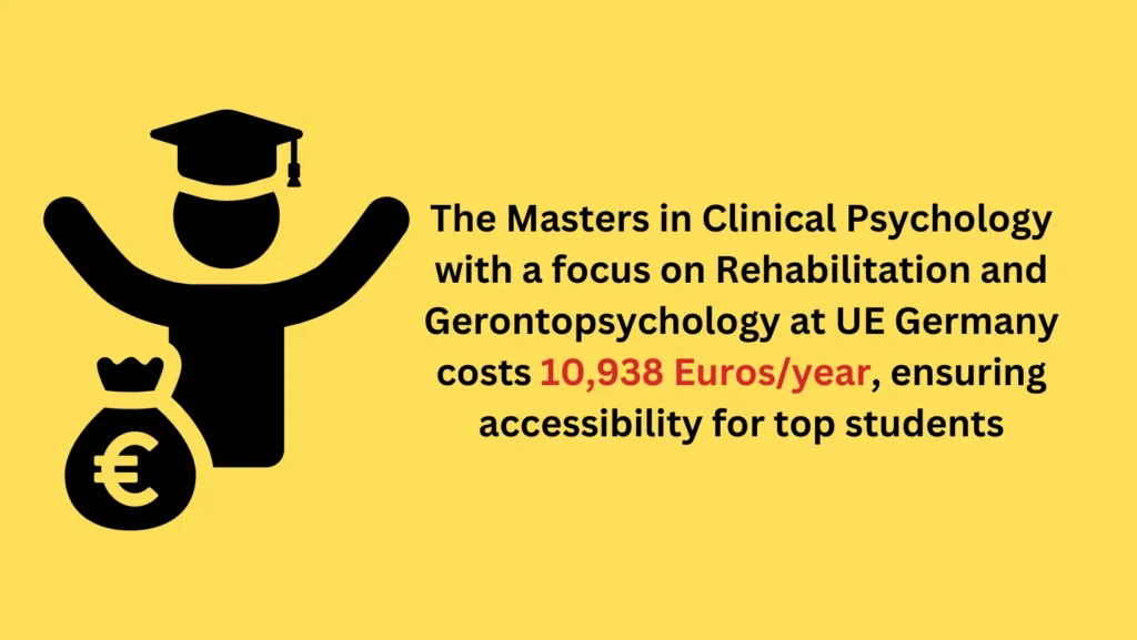 Master's in Clinical Psychology focusing on Rehabilitation and Gerontopsychology - University of Europe for Applied Sciences - KCR CONSULTANTS - Tuition fees - Course fees