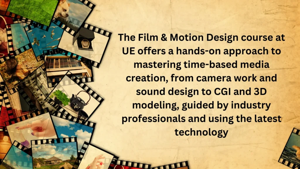UG in Film and Motion Design in Germany - University of Europe for Applied Sciences - KCR CONSULTANTS - Program overview - Course details