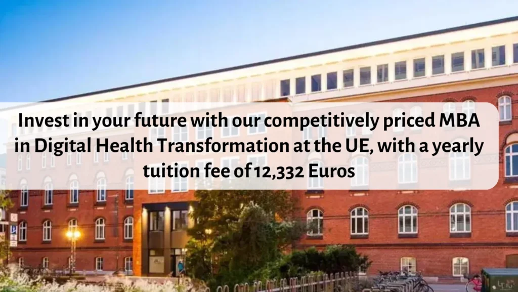MBA in Digital Health Transformation in Germany - University of Europe for Applied Sciences - KCR CONSULTANTS - Tuition fees - Course fee