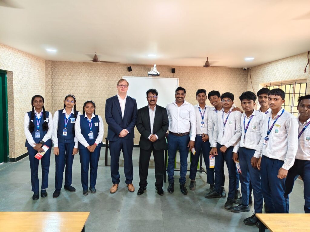 German public university official's visit to India